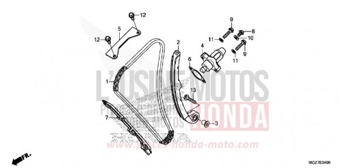 CAM CHAIN/TENSIONER CB500XAF de 2015